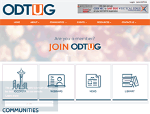 Tablet Screenshot of odtug.com